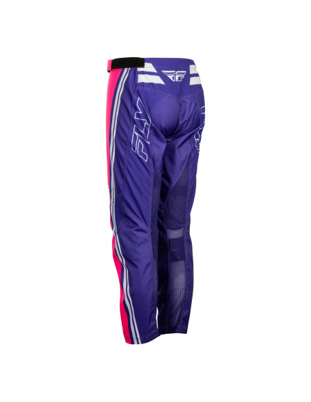 Pantalon cross enfant Fly 2027 F-16 Raze - Violet Rouge Jaune