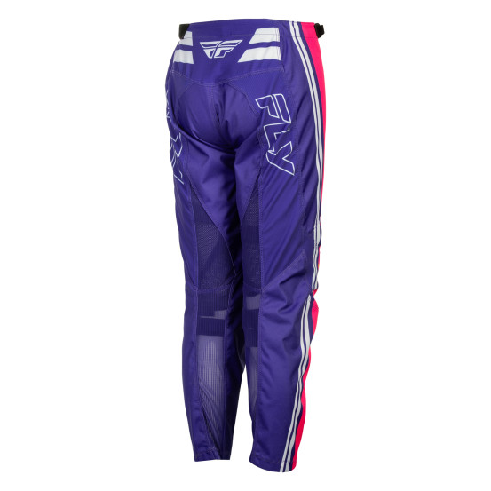 Pantalon cross enfant Fly 2027 F-16 Raze - Violet Rouge Jaune