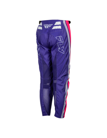 Pantalon cross enfant Fly 2027 F-16 Raze - Violet Rouge Jaune