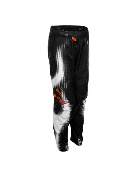 Pantalon cross enfant Fly 2027 Kinetic Torch - Noir Blanc Orange