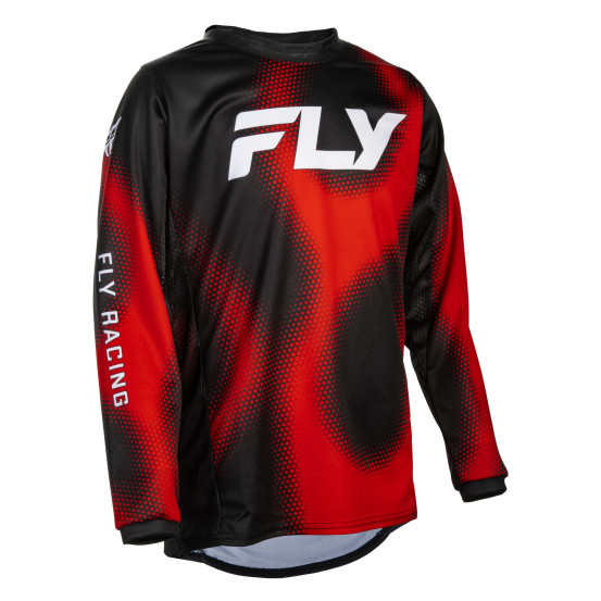 Maillot cross enfant Fly 2027 Kinetic Torch - Noir Rouge Blanc