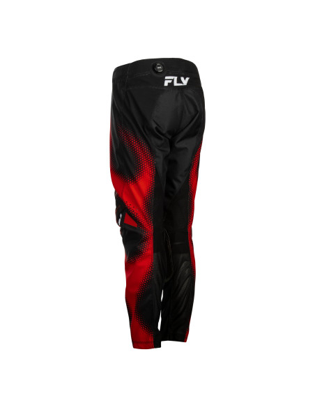 Pantalon cross enfant Fly 2027 Kinetic Torch - Noir Rouge Blanc