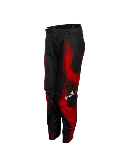 Pantalon cross enfant Fly 2027 Kinetic Torch - Noir Rouge Blanc