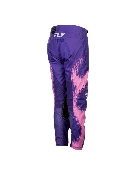 Pantalon cross enfant Fly 2027 Kinetic Torch - Violet Rose