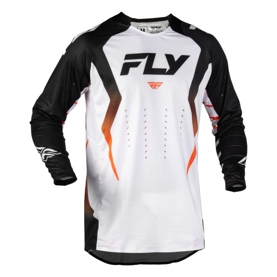 Maillot cross Fly 2027 Evolution DST Bolt - Blanc Noir Orange