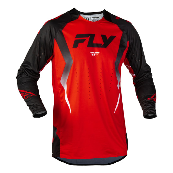 Maillot cross Fly 2027 Evolution DST Bolt - Rouge Noir Blanc