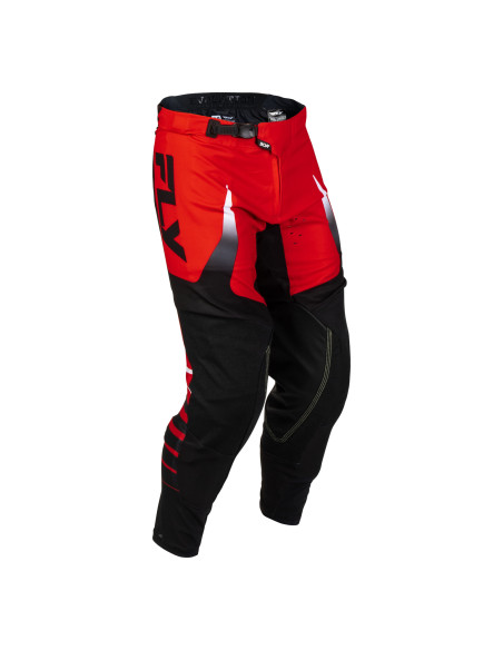 Pantalon cross Fly 2027 Evolution DST Bolt - Rouge Noir Blanc