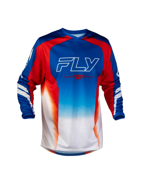 Maillot cross Fly 2027 F-16 Raze - Rouge Blanc Bleu