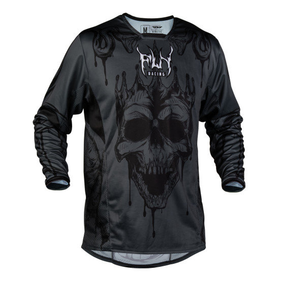 Maillot cross Fly 2027 Kinetic Dark Series - Gris Noir