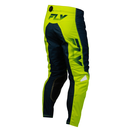 Pantalon cross Fly 2027 Kinetic Fade - Jaune fluo Bleu Blanc