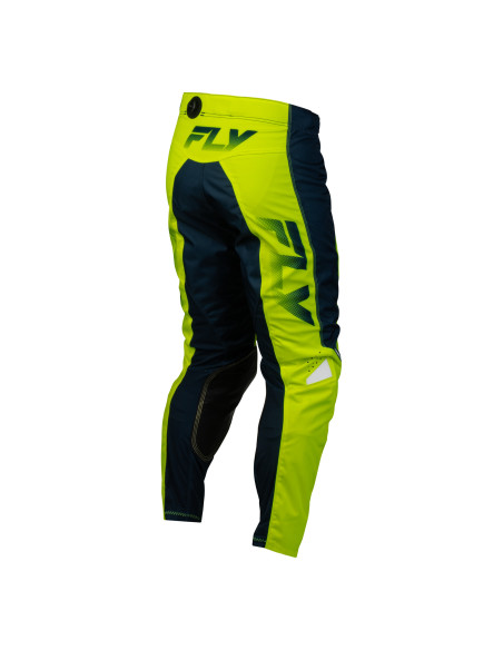 Pantalon cross Fly 2027 Kinetic Fade - Jaune fluo Bleu Blanc