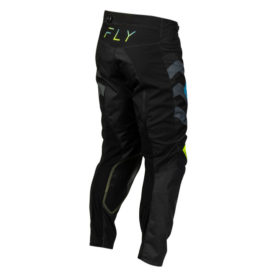 Pantalon cross Fly 2027 Kinetic Volt - Noir Gris Turquoise Jaune