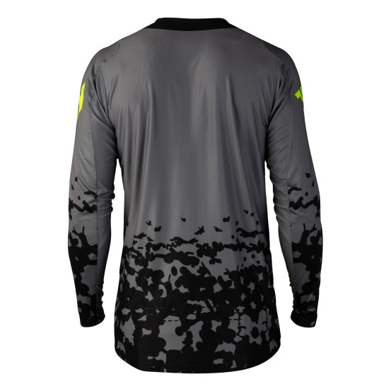 Maillot cross Fly 2027 Lite Flake - Gris Jaune fluo Noir