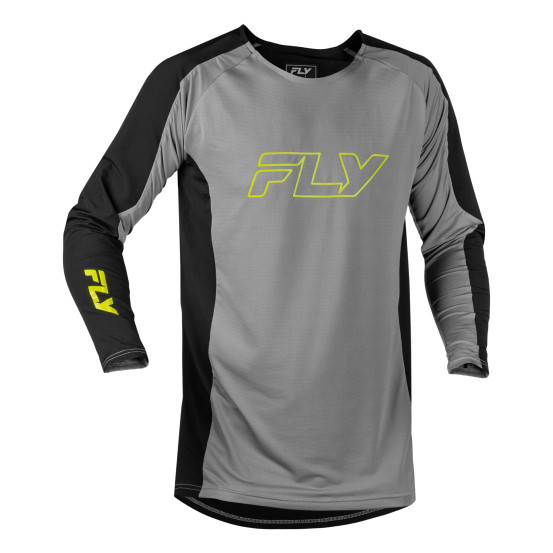 Maillot enduro Fly 2027 Patrol Elite - Gris Noir Jaune fluo
