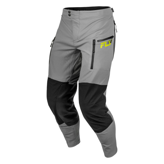 Pantalon enduro Fly 2027 Patrol Elite - Gris Noir Jaune fluo