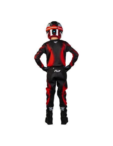 Tenue cross enfant Fly 2027 Kinetic Torch - Noir Rouge Blanc