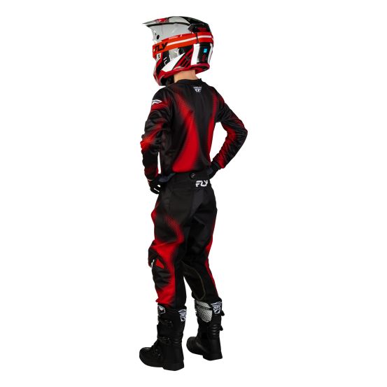 Tenue cross enfant Fly 2027 Kinetic Torch - Noir Rouge Blanc