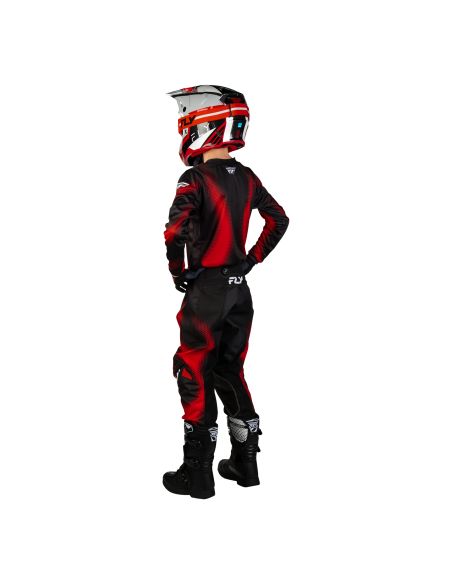 Tenue cross enfant Fly 2027 Kinetic Torch - Noir Rouge Blanc