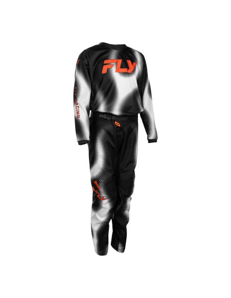Tenue cross enfant Fly 2027 Kinetic Torch - Noir Blanc Orange
