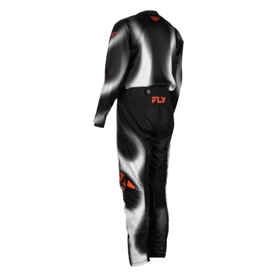 Tenue cross enfant Fly 2027 Kinetic Torch - Noir Blanc Orange