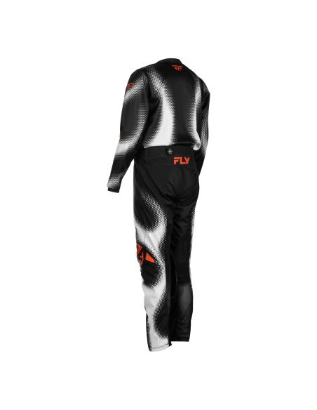 Tenue cross enfant Fly 2027 Kinetic Torch - Noir Blanc Orange