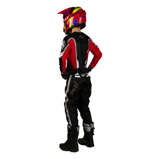 Tenue cross enfant Fly 2027 F-16 Raze - Noir Rouge Blanc