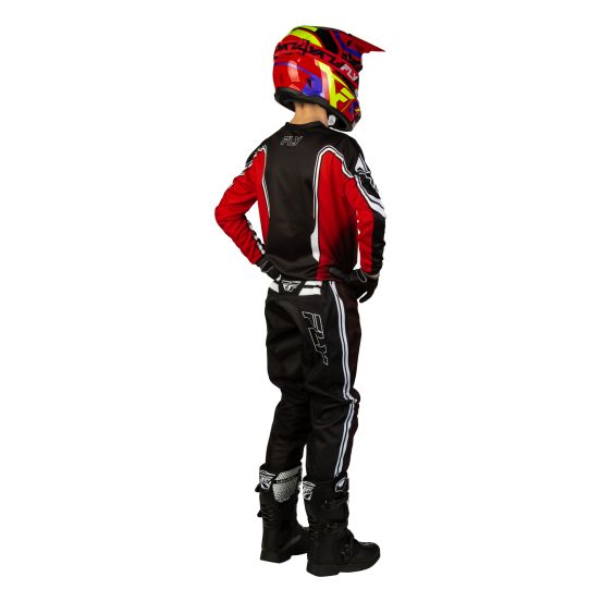 Tenue cross enfant Fly 2027 F-16 Raze - Noir Rouge Blanc