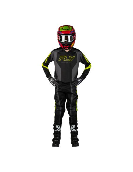Tenue cross enfant Fly 2027 F-16 Raze - Noir Gris