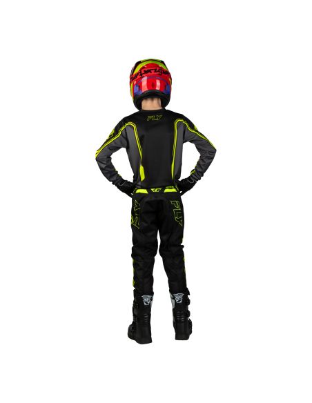 Tenue cross enfant Fly 2027 F-16 Raze - Noir Gris