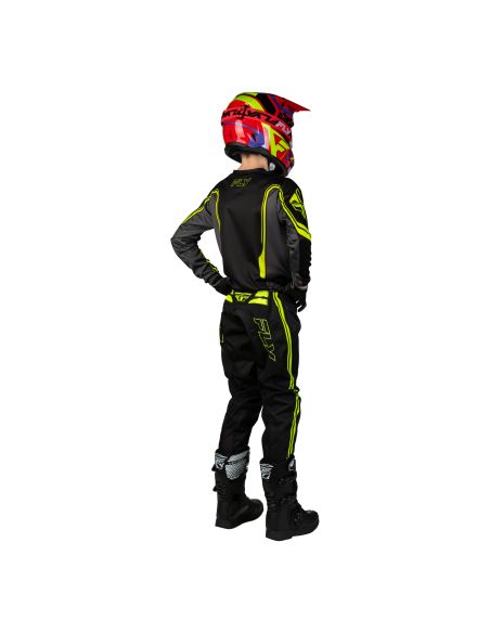 Tenue cross enfant Fly 2027 F-16 Raze - Noir Gris