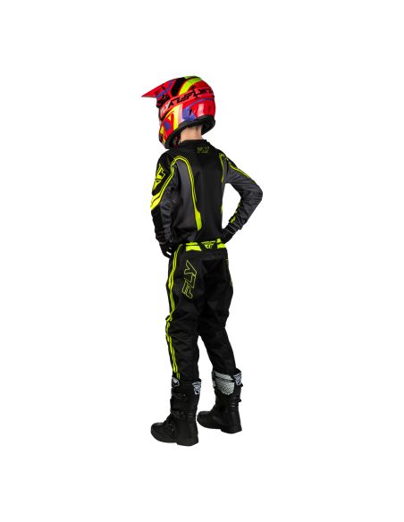 Tenue cross enfant Fly 2027 F-16 Raze - Noir Gris