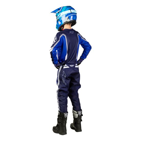 Tenue cross enfant Fly 2027 F-16 Raze - Bleu Blanc