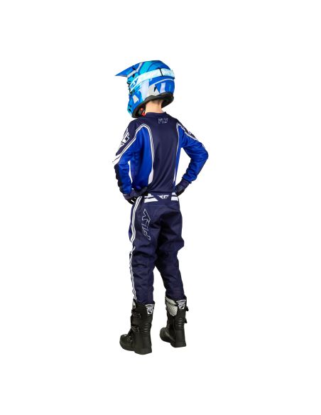 Tenue cross enfant Fly 2027 F-16 Raze - Bleu Blanc