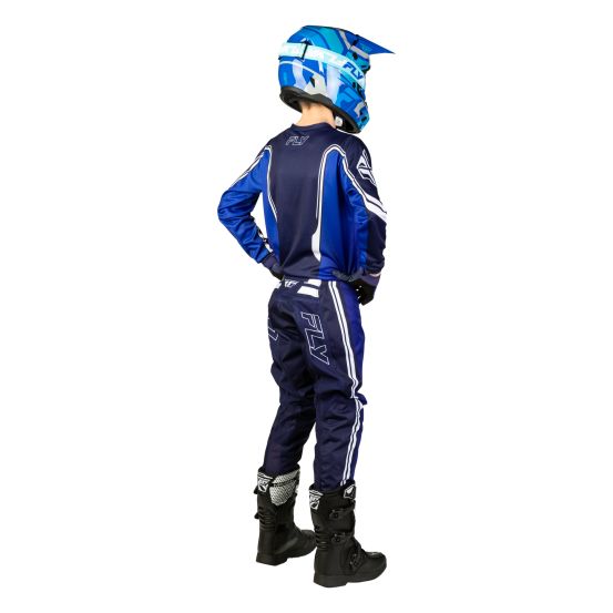 Tenue cross enfant Fly 2027 F-16 Raze - Bleu Blanc