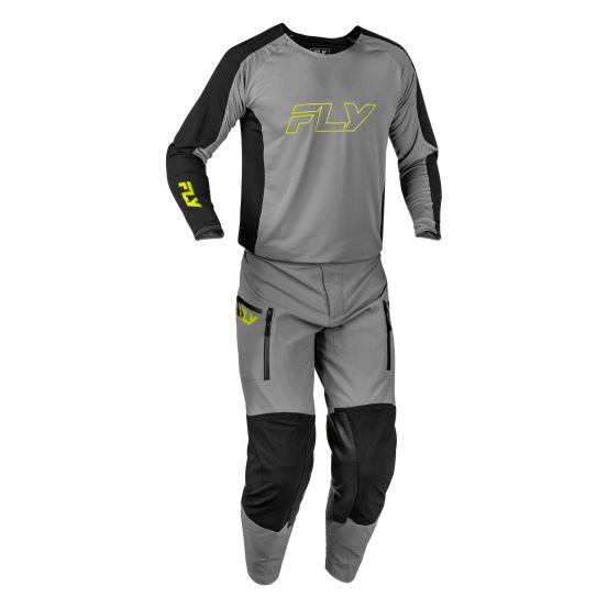 Tenue enduro Fly 2027 Patrol Elite - Gris Noir Jaune fluo