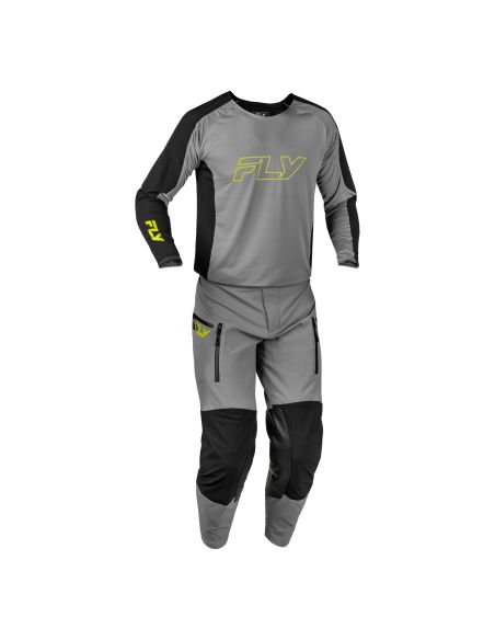 Tenue enduro Fly 2027 Patrol Elite - Gris Noir Jaune fluo