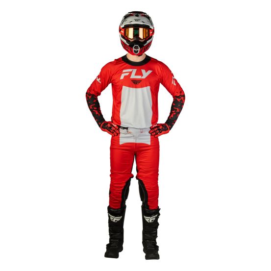 Tenue cross Fly 2027 Lite Flake - Rouge Gris Noir