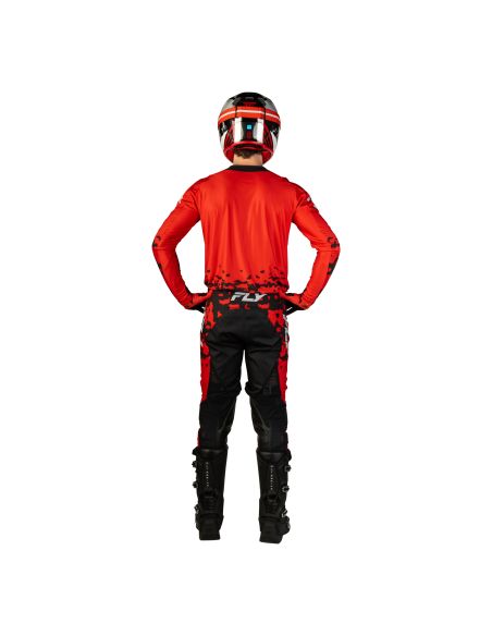 Tenue cross Fly 2027 Lite Flake - Rouge Gris Noir