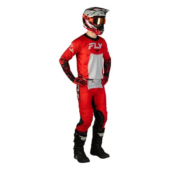 Tenue cross Fly 2027 Lite Flake - Rouge Gris Noir