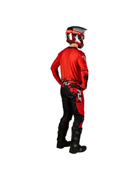 Tenue cross Fly 2027 Lite Flake - Rouge Gris Noir