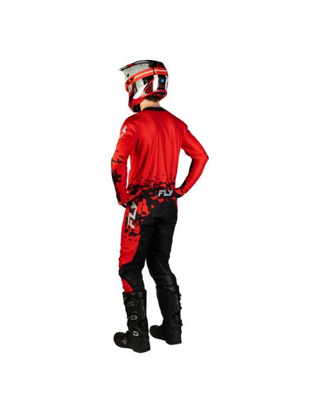 Tenue cross Fly 2027 Lite Flake - Rouge Gris Noir