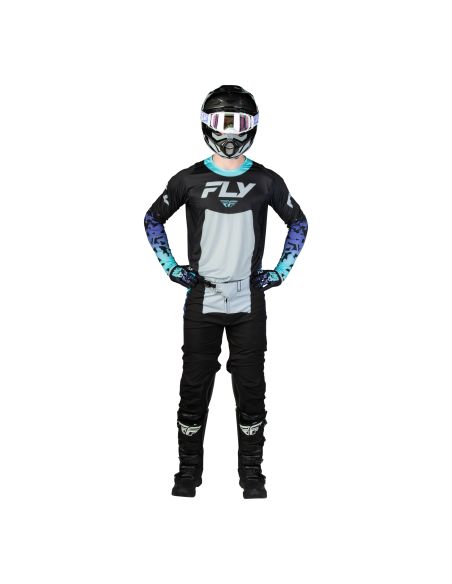 Tenue cross Fly 2027 Lite Flake - Noir Gris Multicolore