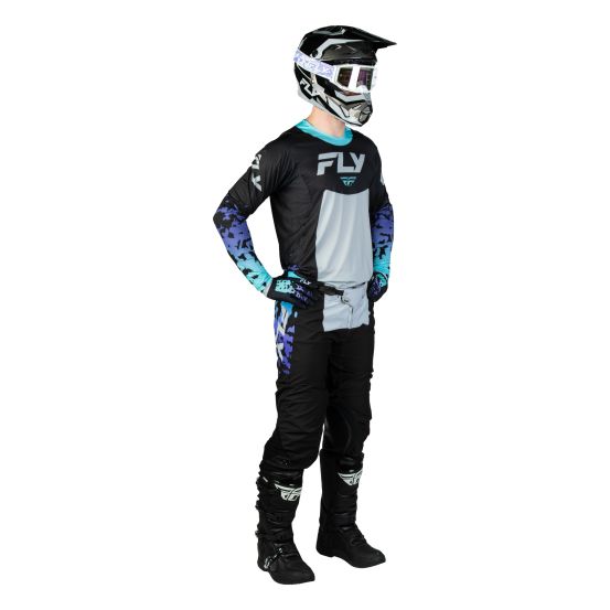Tenue cross Fly 2027 Lite Flake - Noir Gris Multicolore
