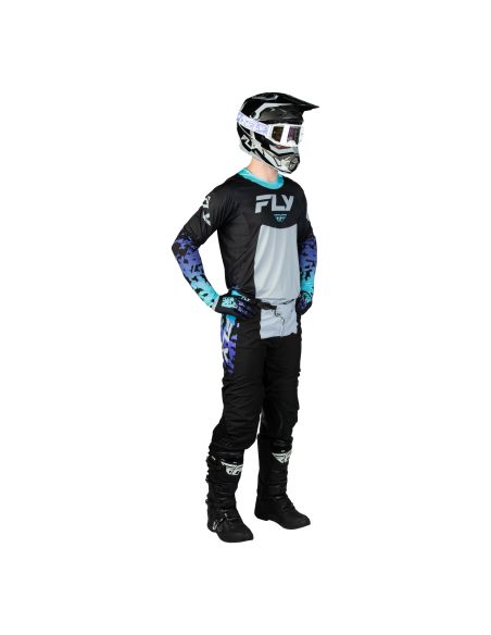 Tenue cross Fly 2027 Lite Flake - Noir Gris Multicolore