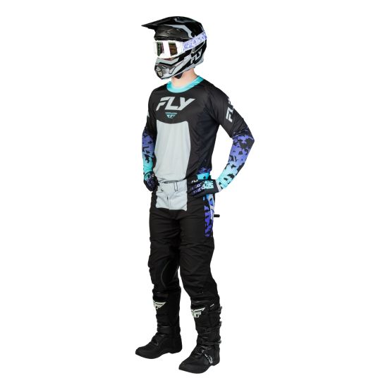 Tenue cross Fly 2027 Lite Flake - Noir Gris Multicolore