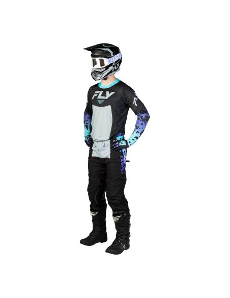Tenue cross Fly 2027 Lite Flake - Noir Gris Multicolore