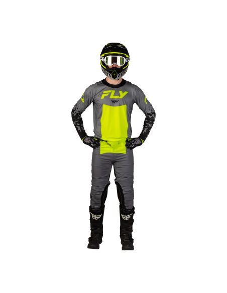Tenue cross Fly 2027 Lite Flake - Gris Jaune fluo Noir