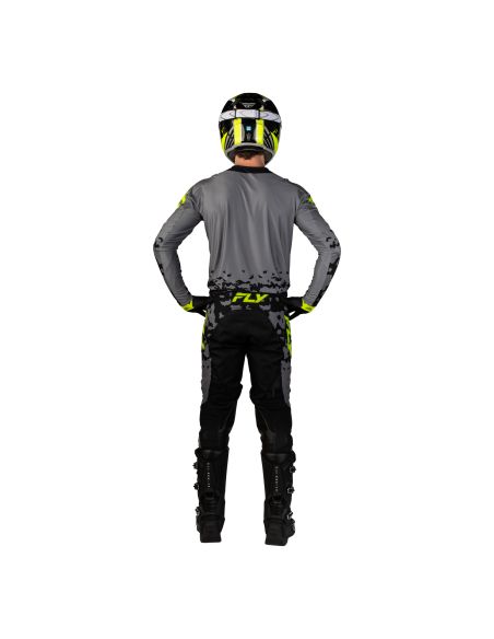 Tenue cross Fly 2027 Lite Flake - Gris Jaune fluo Noir