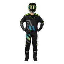 Tenue cross Fly 2027 Kinetic Volt - Noir Gris Turquoise Jaune