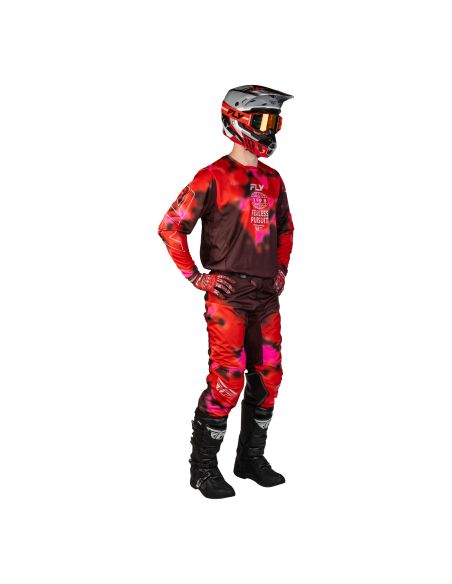 Tenue cross Fly 2027 Kinetic Blur - Rouge Bordeaux